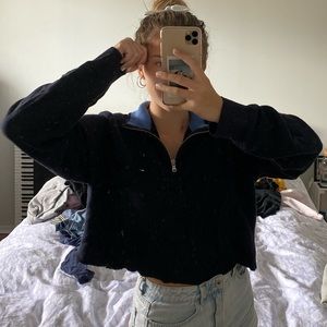 vintage tommy hilfiger quarter zip!!